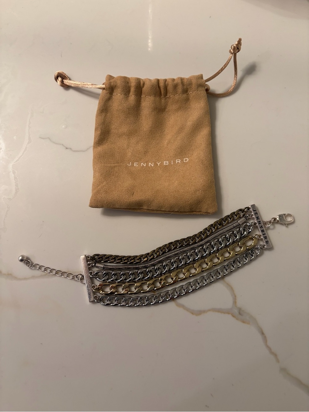 Jenny Bird Mixed Metal Multi-Strand bracelet